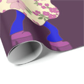 ディスコハロウィーンアフリカフローラ幽霊 ラッピングペーパー (ロールコーナー)