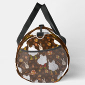 ディスコハロウィーンアフリカ幽霊ブラウン ダッフルバッグ (右)