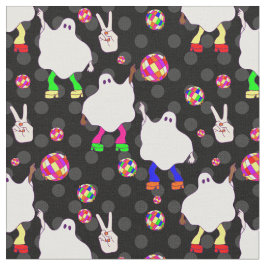 ディスコハロウィーンアフリカ幽霊ブラック ファブリック