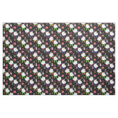 ディスコハロウィーンアフリカ幽霊ブラック ファブリック (ファットクウォーター)