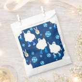 ディスコハロウィーンアフリカ幽霊ブルー フェイバーバッグ (クリップ留めされた状態)