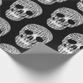 ディスコハロウィーン鏡ボールスカル ラッピングペーパー (角)