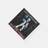 ディスコハローウィンパーティでブーギー完全に死んでいなしよう スタンダードカクテルナプキン (角)