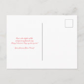 ディスコハートバレンタインデーのカード シーズンポストカード (裏面)