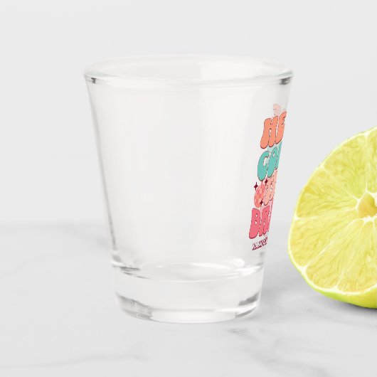 ディスコバチェロレッテレトロ80の70のGroovy ショットグラス (左)