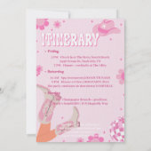 ディスコバチェロレッテ週末の旅程招待状 招待状 (裏面)