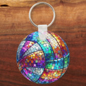 ディスコバレーボールキーチェーン キーホルダー (正面)