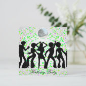 ディスコバースデーパーティーの招待状 招待状 (スタンド正面)