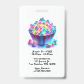 ディスコバースデーパーティーVIPパス – Let's Disco Party バッジ (Back)