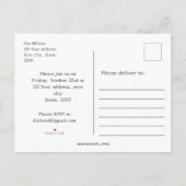 ディスコパッチの国境まで連れてって　そして　かぼちゃ インビテーションポストカード (裏面)