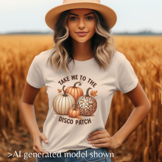 ディスコパッチの水の色の秋女性に私を取る トライブレンドＴシャツ