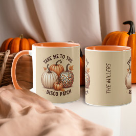 ディスコパッチ秋の色のカスタム マグカップ