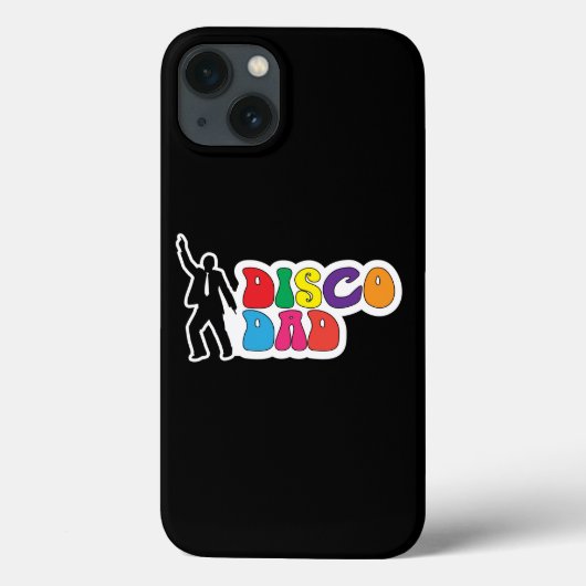 ディスコパパ-おもしろいレトロの父の日 Case-Mate iPhoneケース (裏面)