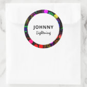 ディスコパーソナライズされたLEDライト ラウンドシール (バッグ)