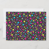 ディスコパーティの招待状ガールダンス誕生日招待状 招待状 (裏面)