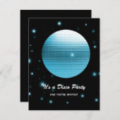 ディスコパーティの招待状 招待状 (正面/裏面)