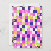 ディスコパーティの招待状 招待状 (裏面)