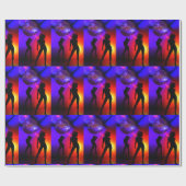 ディスコパーティーダンサー ラッピングペーパー (フラット)