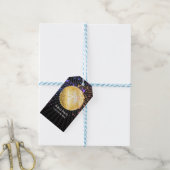 ディスコパーティーダンスパーティー70s金ゴールドディスコボール ギフトタグ (より糸付き)