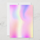 ディスコパーティーホログラフィックキンセアニェラ 招待状 (裏面)