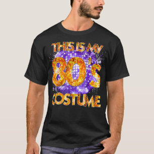 ディスコパーティーミラーボール これは私の80年代のコスチューム V Tシャツ