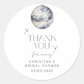 ディスコパーティー御礼 ラウンドシール (正面)