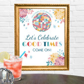 ディスコパーティー祝のサインGood Times ポスター