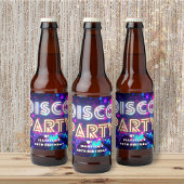 ディスコパーティー誕生日 ビールラベル