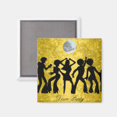 ディスコパーティー セーブ・ザ・デート マグネット (正面/裏面)