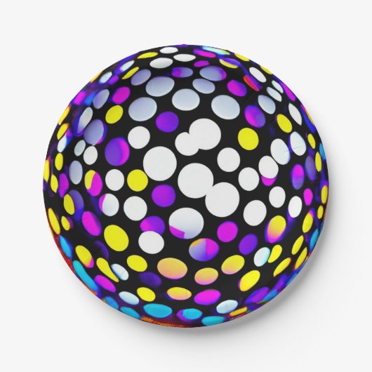 ディスコパーティー ペーパープレート (正面)