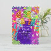 ディスコパーティー 誕生日招待状 招待状 (スタンド正面)