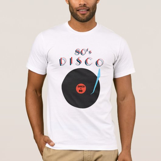 ディスコパーティーTシャツレトロ音楽 Tシャツ (正面)