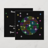 ディスコパーティ 招待状 (正面/裏面)