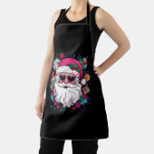 ディスコピンクサンタおもしろいクリスマスパーティー エプロン (インサイチュ)