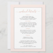 ディスコピンクレトロローラスケートで滑る |バチェロレッテ 招待状 (裏面)