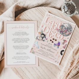 ディスコピンクレトロローラスケートで滑る |バチェロレッテ 招待状