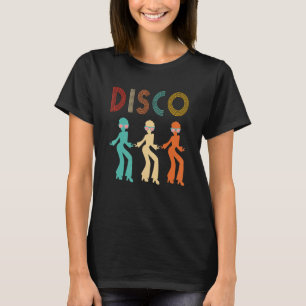 ディスコファンキーをテーマにしたヴィンテージ70s 80sダンスパーティー tシャツ