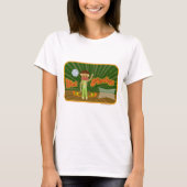 ディスコファンキーカスタマイズ可能なソックモンキーキャラクターの取得 Tシャツ (正面)