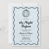 ディスコファンキーボール波レトロリハーサルディナー 招待状 (正面)