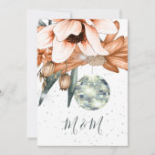 ディスコフローラバーンドオレンジテラコタ結婚ズ 招待状 (正面)