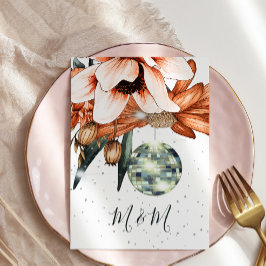 ディスコフローラバーンドオレンジテラコタ結婚ズ 招待状