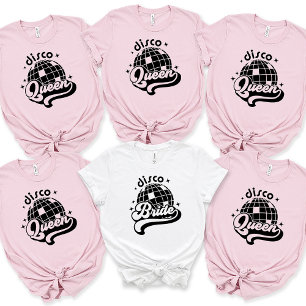 ディスコブライドベー名前をカスタムするバチェロレッテ Tシャツ