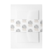 ディスコブライドレトロディスコボールブライダルシャワー 招待状ベリーバンド (正面例)