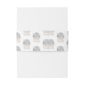 ディスコブライドレトロディスコボールブライダルシャワー 招待状ベリーバンド (裏面例)