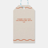 ディスコベビーレトロGroovy Discoベビーシャワー ギフトタグ (裏面)