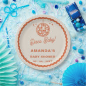 ディスコベビーレトロGroovy Discoベビーシャワー ペーパープレート (パーティー)