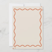 ディスコベビーレトロGroovy Discoベビーシャワー 招待状 (裏面)