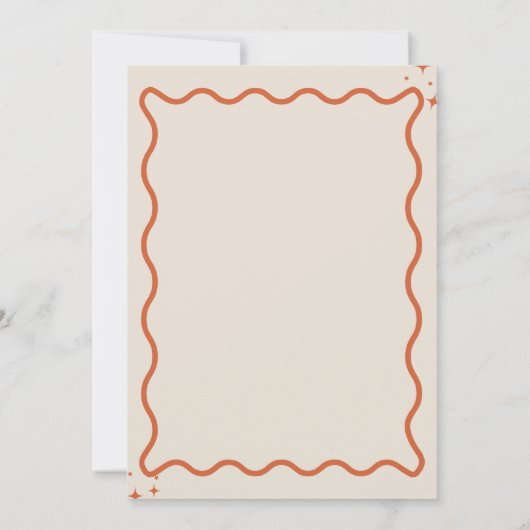 ディスコベビーレトロGroovy Discoベビーシャワー 招待状 (裏面)