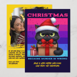 ディスコホリデー 面白い猫 レトロ クリスマス 写真