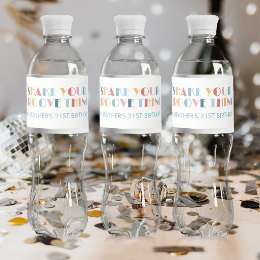 ディスコボールがあなたの溝の物を振る ペットボトルラベル